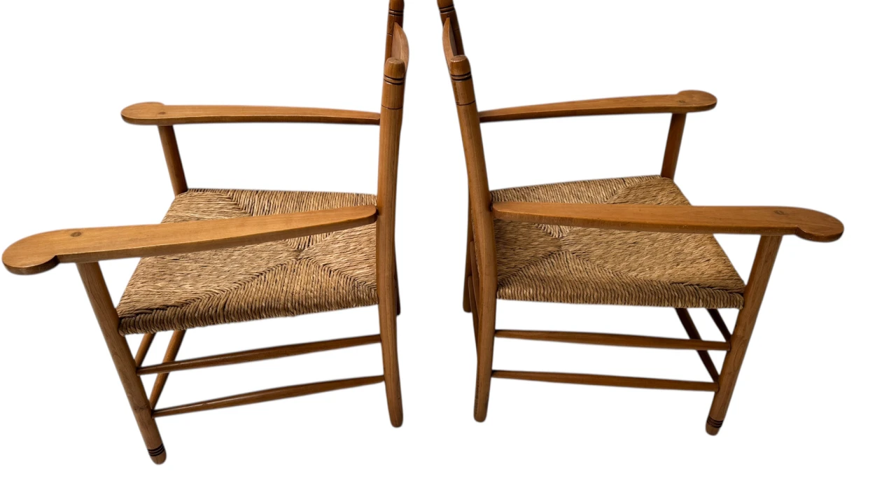 Two Art Nouveau Brabant Club Chairs or Easy Chairs by Willem Penaat, 1900s
